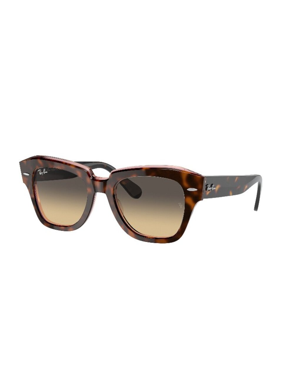 New Ray-Ban Unisex Sunglasses Havana Square Brown Lens Injected Frame Ray Ban 49